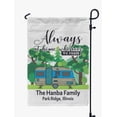 thumbnail image 1 of Printtoo White Always At Home Wherever We Roam Big Travel Trailer Personalized Camping Flags For Campers Double SidedFlagCampsiteFlagOutdoor Garden Sign, 1 of 4