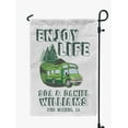 thumbnail image 1 of Printtoo White Enjoy Life Class C Motorhome Camping Flags For Campers Personalized Double SidedFlag Outdoor Decor Sign CampsiteFlag, 1 of 4