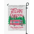 thumbnail image 1 of Printtoo White Happy Campers Caravans Camping Flags Personalized Outdoor GardenFlagsCamp Decor Accessory Double SidedFlags12.5x18 Inches, 1 of 4