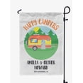 thumbnail image 1 of Printtoo White Happy Campers Retro Camp Trailer 12.5x18 Inches Double SidedFlagsDouble Sided CampFlagCampsiteFlagPersonalized Camping Flags, 1 of 4