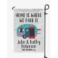 thumbnail image 1 of Printtoo White Home Is Where We Park It Retro Camp Trailer Personalized Camping Flags For Campers Double Sided CampsiteFlagOutdoor GardenFlags, 1 of 4