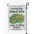thumbnail image 1 of Printtoo White Living The Good Life Garden Summer CampingFlagCustom Personalized Camping Flags For Campers Double Sided CampsiteFlag, 1 of 4