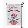 thumbnail image 1 of Printtoo White Welcome To Our Campsite Where Friends And Marshmallows Are Toasted Campsite Personalized Camping Flags For Campers Double Sided CampsiteFlagOutdoor GardenFlags, 1 of 4