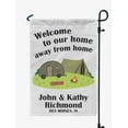 thumbnail image 1 of Printtoo White Welcome To Our Home Away From Home Retro Camp Trailer CampingFlagCustom Personalized Camping Flags For Campers Double Sided CampsiteFlag, 1 of 4