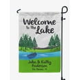 thumbnail image 1 of Printtoo White Welcome To The Lake Outdoor Camping Flags Personalized Outdoor GardenFlagsCamp Decor Accessory Double SidedFlags12.5x18 Inches, 1 of 4