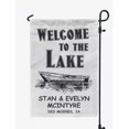 thumbnail image 1 of Printtoo White Welcome To The Lake Outdoor Personalized Camping Flags For Campers Double SidedFlagCampsiteFlagOutdoor Garden Sign, 1 of 4