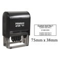 thumbnail image 1 of Printtoo With Custom Text Date Rubber Stamp Self Inking Offiice Stationery Dater Stamp-Black, 1 of 1