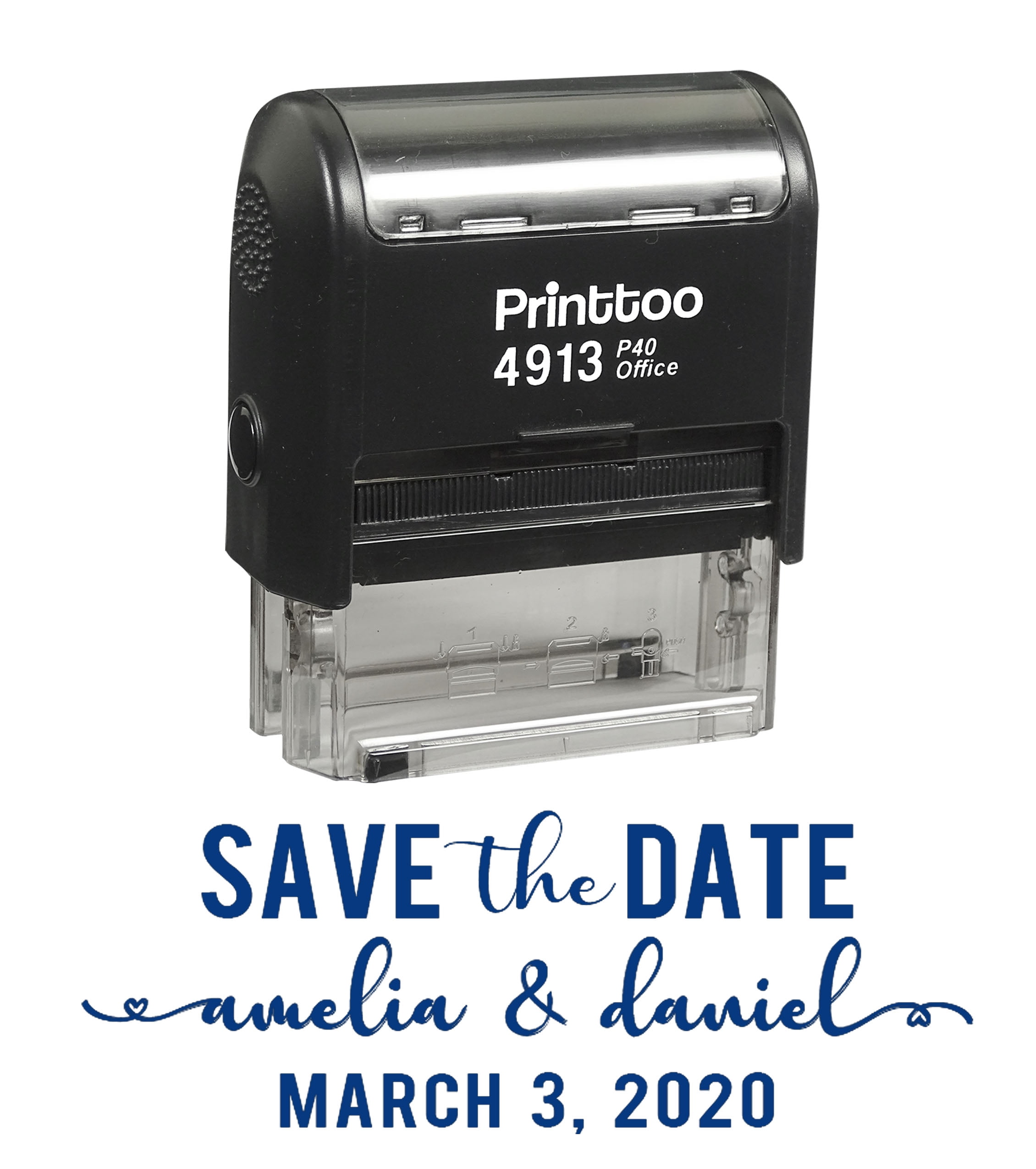 Buy Heavy Duty Style Office Date Stamp With FAXED - Self Inking Dater - Style A - Blue & Red Ink