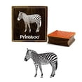 thumbnail image 1 of Printtoo Wooden Square Rubber Stamp Zebra Pattern Craft Textile Stamps Scrap-booking-2 x 2 Inches, 1 of 2