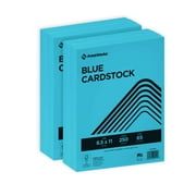 Printworks Bright Color Cardstock, Blue, 8.5 x 11, 65 lb, 500 Sheets