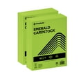 thumbnail image 1 of Printworks Bright Color Cardstock, Emerald Green, 8.5 x 11, 65 lb, 500 Sheets, 1 of 8