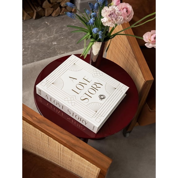 Printworks Wedding Album – A Love Story – White & Gold Coffee Table Book with 30 Pages – Large Album for 4x6 Photos with Writing Space – Elegant Gift for Couples