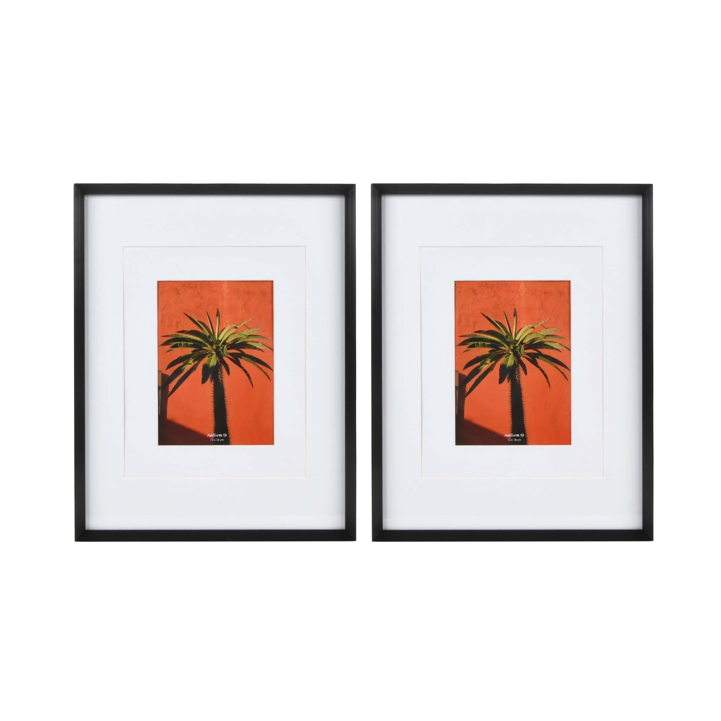 Wide Black Gallery Frames, 11" x 14" matted to 8" x 10", 2Pack