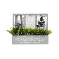 thumbnail image 1 of Prinz 3-Opening 4x6 Gray Sentiment Collage Planter Tabletop Frame With Faux Eucalyptus, 1 of 5