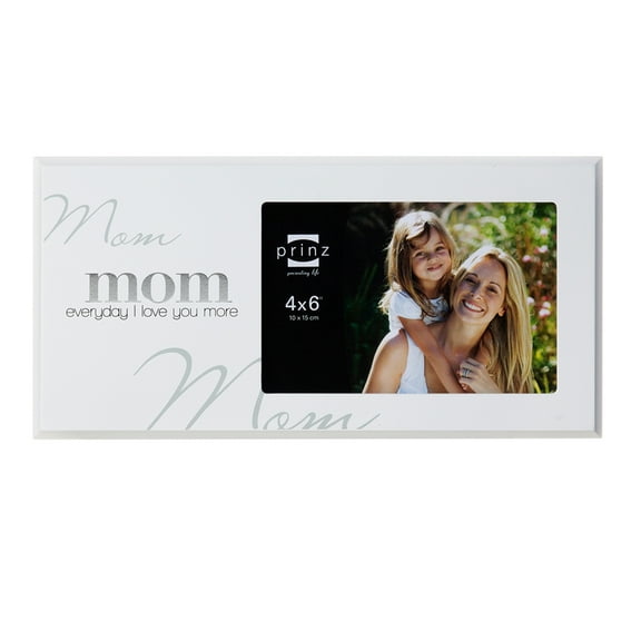 Prinz 4x6 Mom - Love You More - Wood Frame