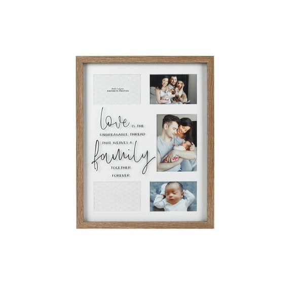 Prinz 5-Opening 16X20 Family Wall Collage Picture Frame, Multi-Size Photos, Natural