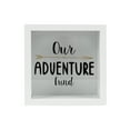 thumbnail image 1 of Prinz 6 x 6 Our Adventure Fund,  Wooden Shadowbox Adult Savings Bank, White, 1 of 6