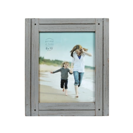 Prinz Homestead 8x10 Rustic Wood Picture Frame Distressed Gray