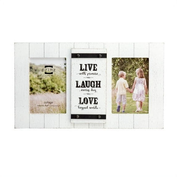 Prinz Cooper White Wood Collage Live Laugh Love