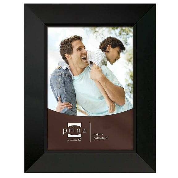 Prinz Dakota 4-inch x 6-inch Wood Picture Frame, Black