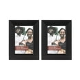 thumbnail image 1 of Prinz Dakota Black Wood Picture Frames, Holds 4”x6” Photos, Wall Mount or Tabletop Display, 1 of 5