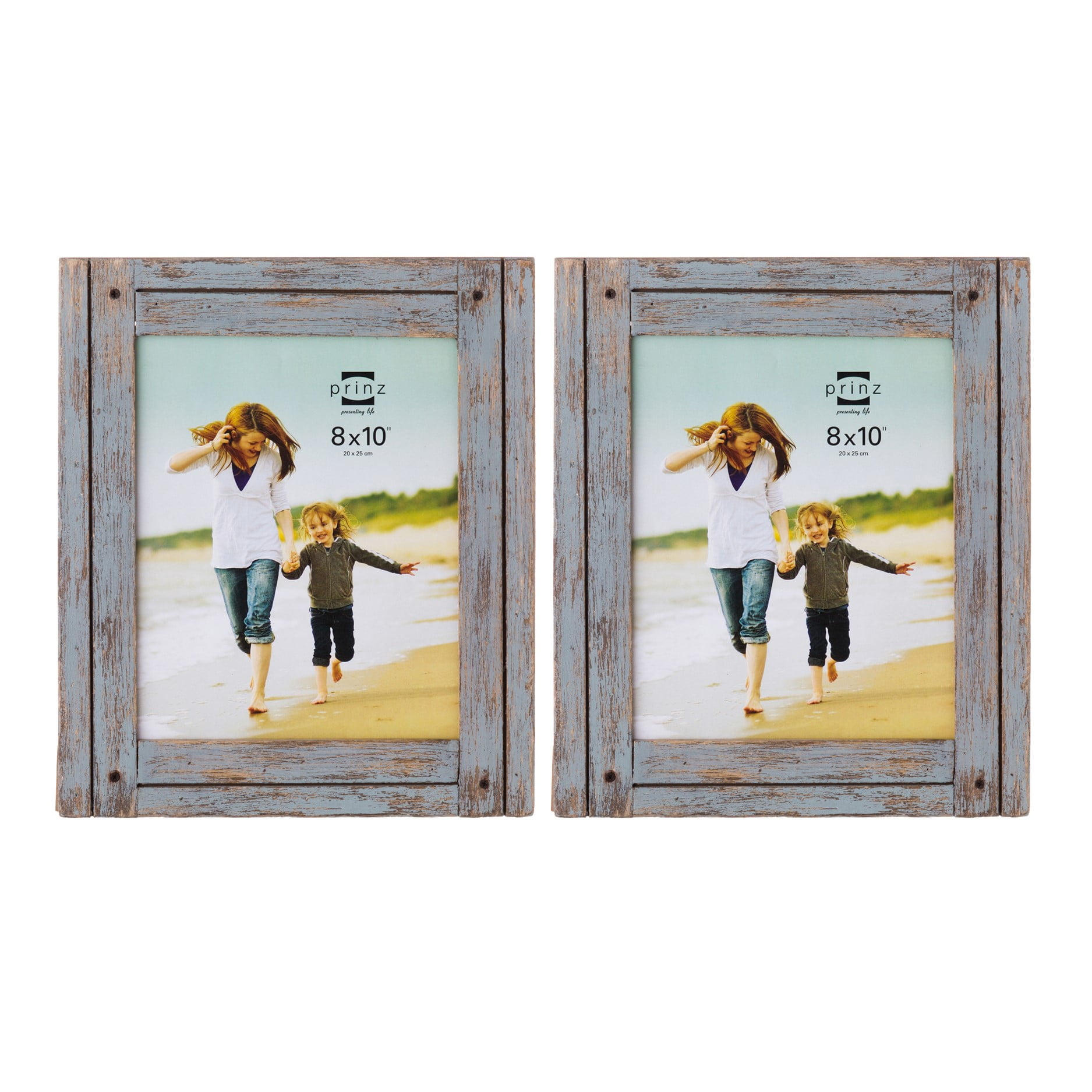BarnwoodUSA 8x10 Signature Picture Frame Matted for 5x7 Photo, Weather Wood