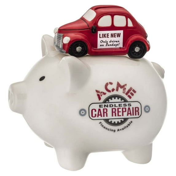 Prinz New Car-Car Repair Ceramic Piggy Bank
