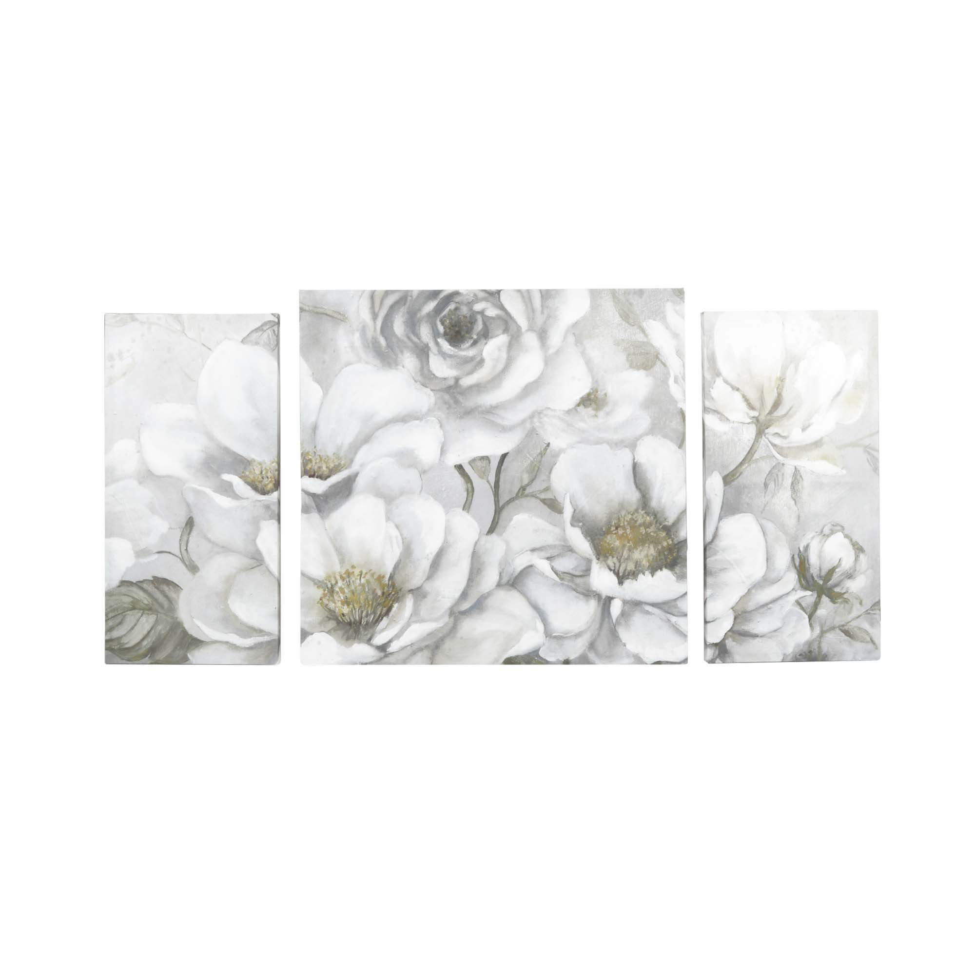 Bella Rose Floral Round Canvas Wall Art