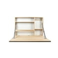 thumbnail image 1 of Prinz Wall-Mounted Natural 36' X 24' Folding Murphy Desk with Chalkboard, 1 of 6