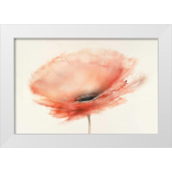 Prior, J.P. 14x11 White Modern Wood Framed Museum Art Print Titled - Chiffon Poppy