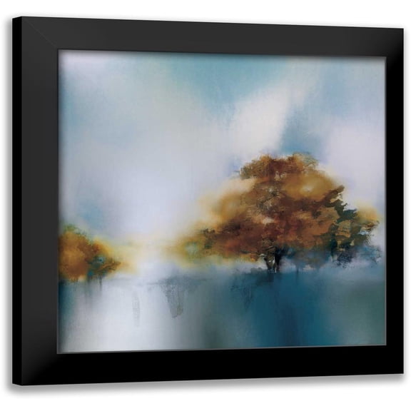 Prior, J.P. 20x20 Black Modern Framed Museum Art Print Titled - Teal Breeze I