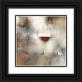 thumbnail image 1 of Prior, J.P. 26x26 Black Ornate Wood Framed with Double Matting Museum Art Print Titled - Sea Mist and the Egret, 1 of 4