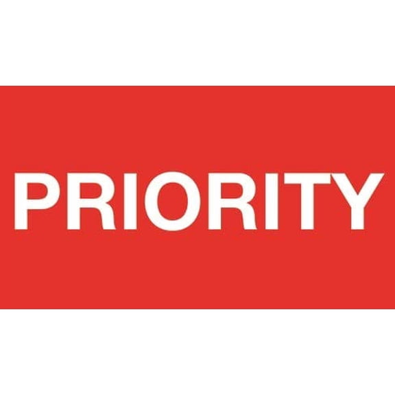 Priority Label for Consignment Dispatch 7x5 cm - Pack of 100