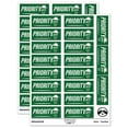 thumbnail image 1 of Priority Mail Service Expedited Running Person Sticker Set - Dark Green - Matte Finish - 2.00" Large, 1 of 7