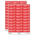 thumbnail image 1 of Priority Mail Service Expedited Running Person Sticker Set - Red - Matte Finish - 1.75" Medium, 1 of 7