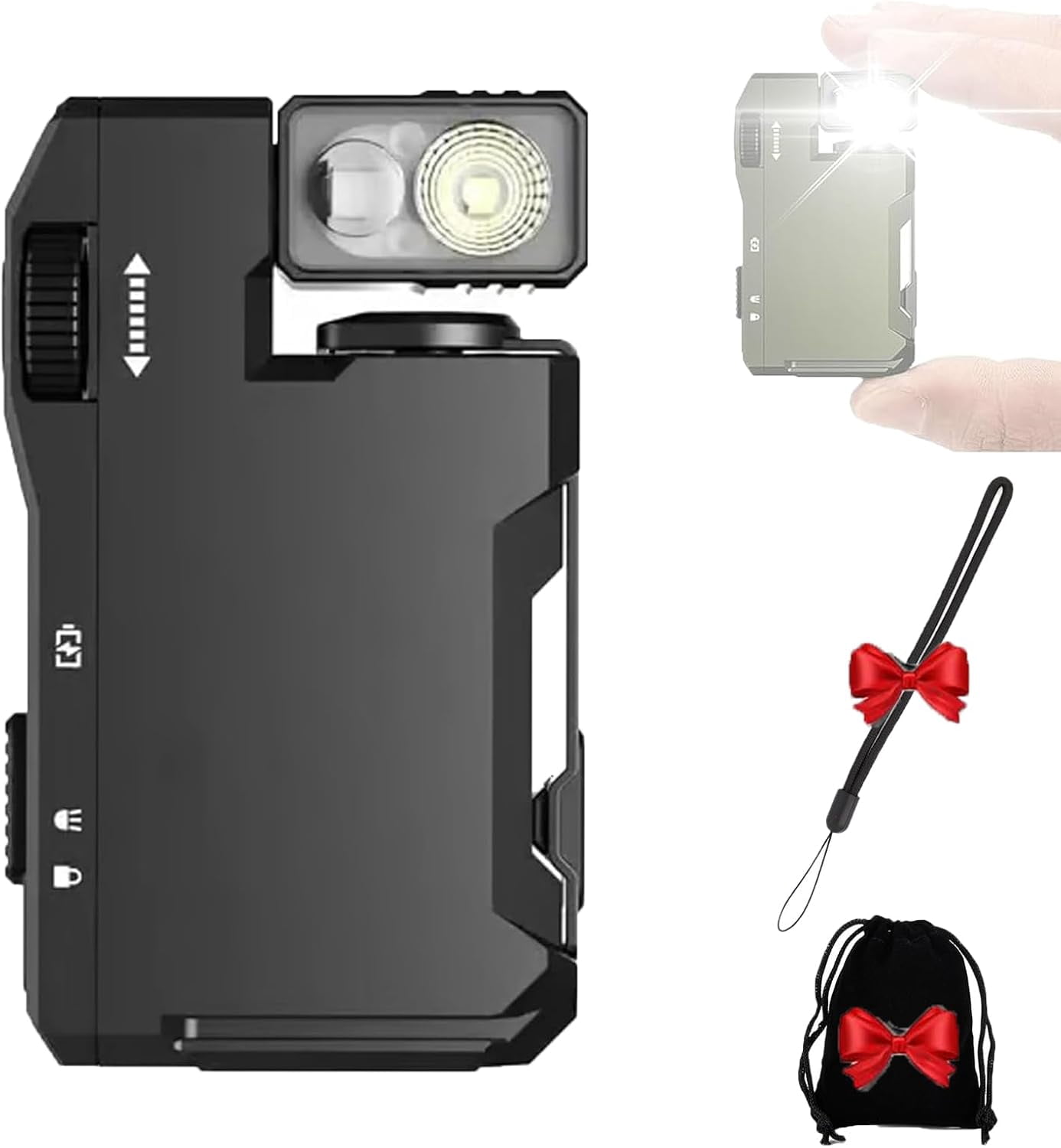 Priormer Flashlight, G5 Edc Light 400 Lumens, Rechargeable Pocket-Sized ...