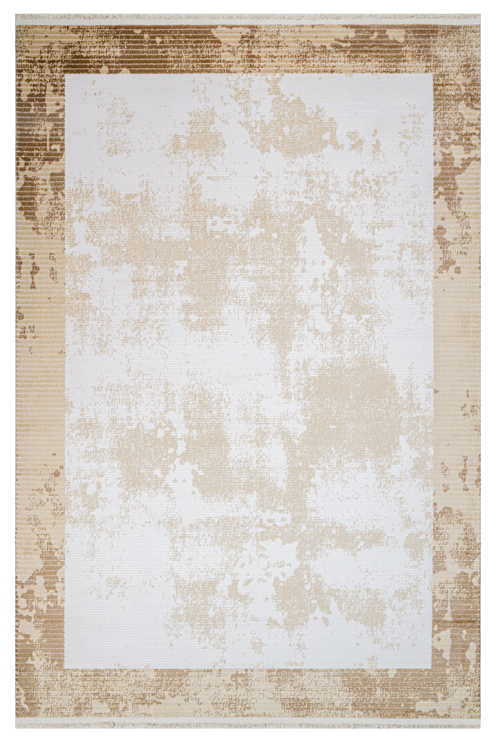 Priscilla Beige Framed Acrylic Area Rugs for Living Room Jacquard ...