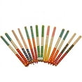 thumbnail image 1 of Prisha India Craft 2 Pair (4 Pcs) Dandiya Dandia Sticks Large Beautiful Wooden Multi Color Dandiya Sticks, 1 of 5