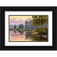 thumbnail image 1 of Prishchepa, Igor 14x11 Black Ornate Wood Framed with Double Matting Museum Art Print Titled - Silent backwater, 1 of 4