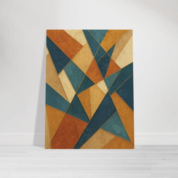 Prism Abstract Wall Art Modern Geometric Poster, Unframed Paper Poster 8x10in
