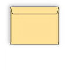 Prism Buff Colored Booklet Envelopes, 6" x 9", Pastel Colored Sulphite (FSC Certified), Acid Free, 24-lb, Vellum Finish, Two Side Seams Under, No Window - Box of 500 Booklet Envelopes
