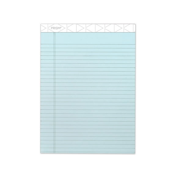 Prism + Colored Writing Pads, Wide/legal Rule, 50 Pastel Blue 8.5 X 11.75 Sheets, 12/pack | Bundle of 2 Packs