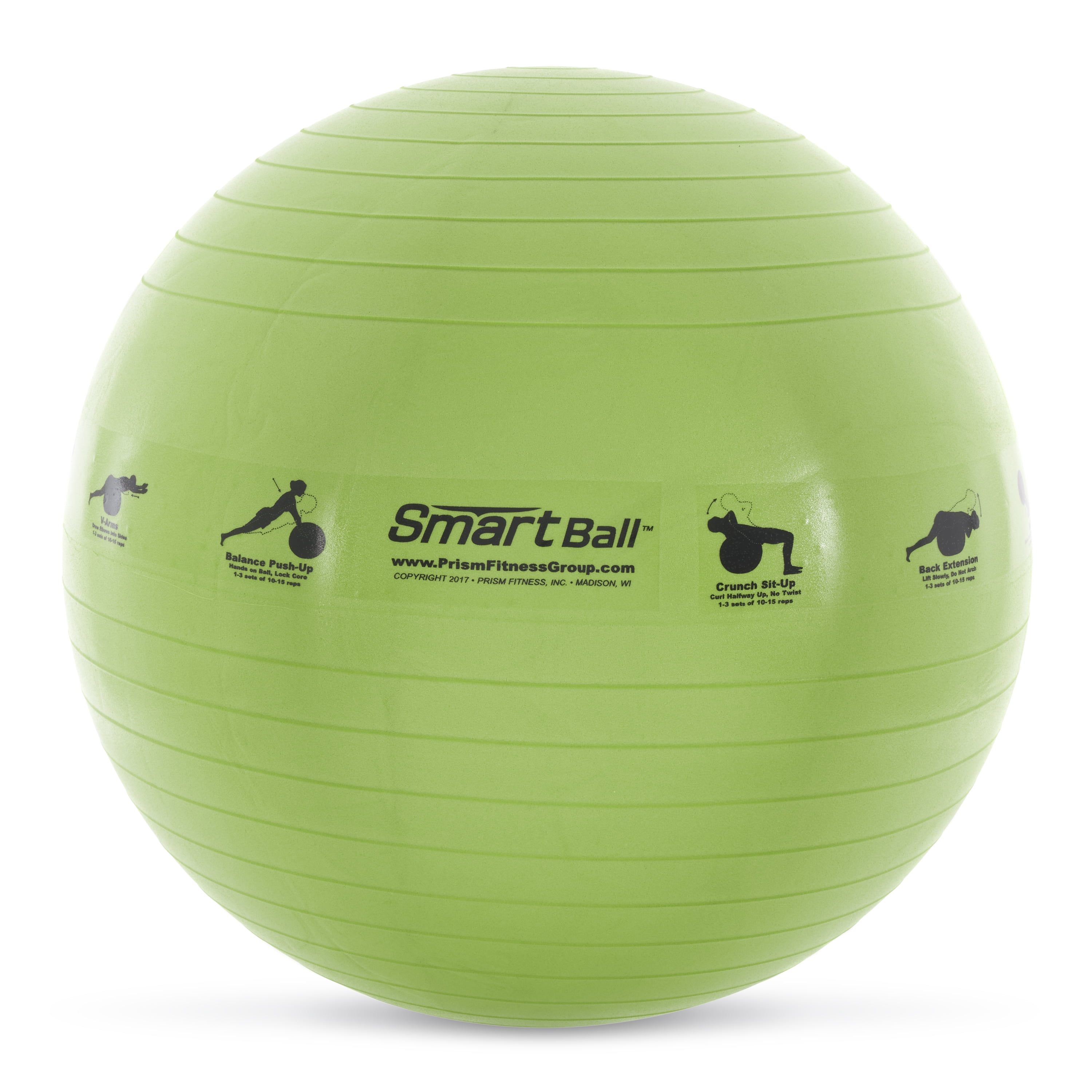 Prism Fitness 23 Smart Self Guided Fitness Stability Exercise Ball Green
