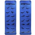 thumbnail image 1 of Prism Fitness Smart Self Guided Stretching and Exercise Mat, Blue (2 Pack), 1 of 2