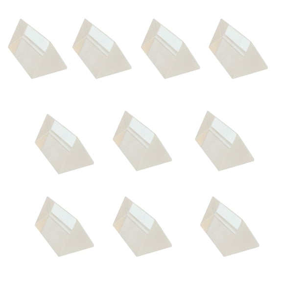 Prism Glass Equilateral 50mm Length x 25mm face. Pack of 10.