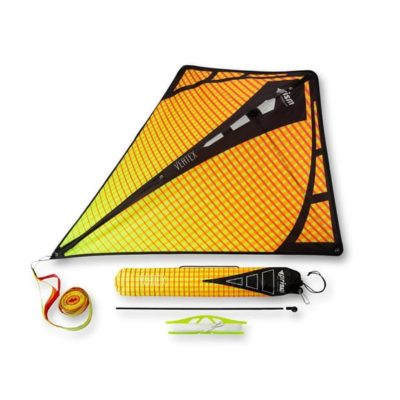 Prism Kite Technology Vertex High Flying Diamond Kite with 10' Long Triple Streamer Tail, Infrared