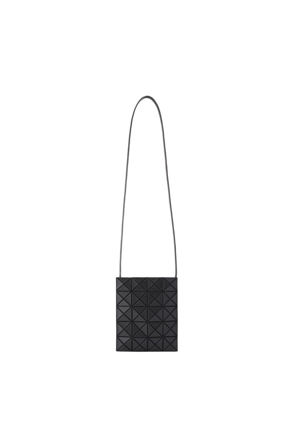 Prism Matte Finish Shoulder Bag Soft Sheen Triangular Construction Shape-Retaining Crossbody Bag