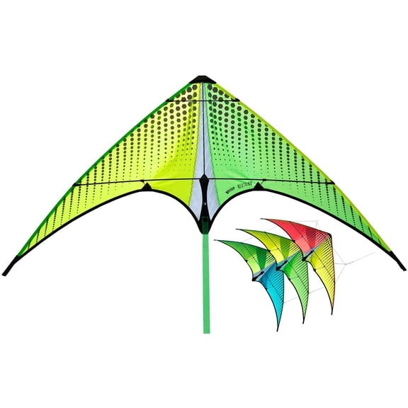 Prism Neutrino Stacker Kite - Yellow/green