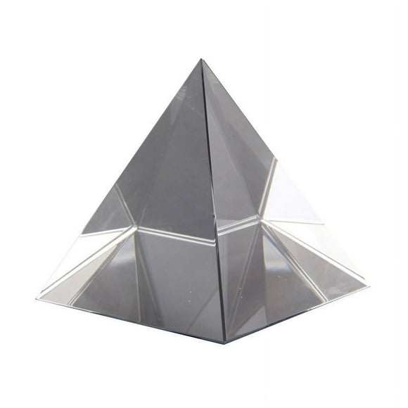 Prism Optical Glass Pyramid 40mm High Rectangular Polyhedron Suitable for Teaching Expe mj82