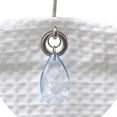 thumbnail image 1 of "Prism" Resin Shower Curtain Hooks in Slate, 1 of 5